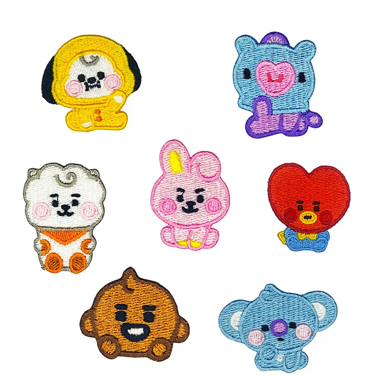 Embroidery Patches - @BT21 Koya, ein zweidimensionales, besticktes Stoffabzeichen,