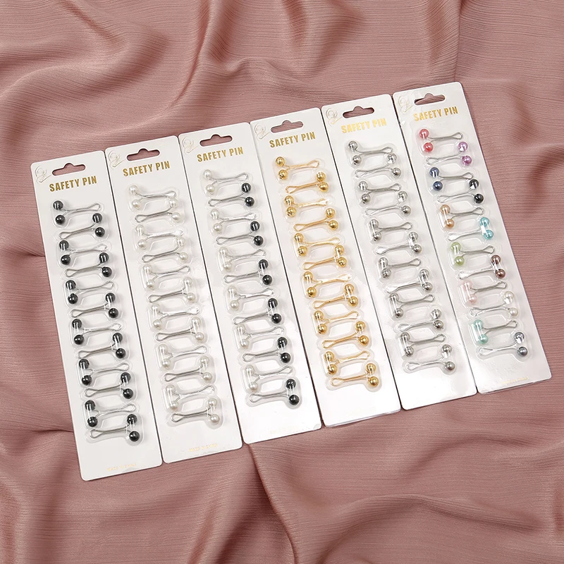Embroidery Arabic - 12 teile/beutel Muslimischen Hijab Pins Schal