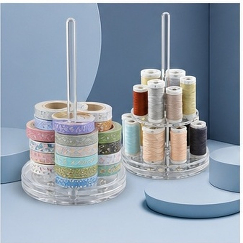 Embroidery Ribbon - 2 Stück Schreibtisch-Drehhalter für Bänder, stabiler