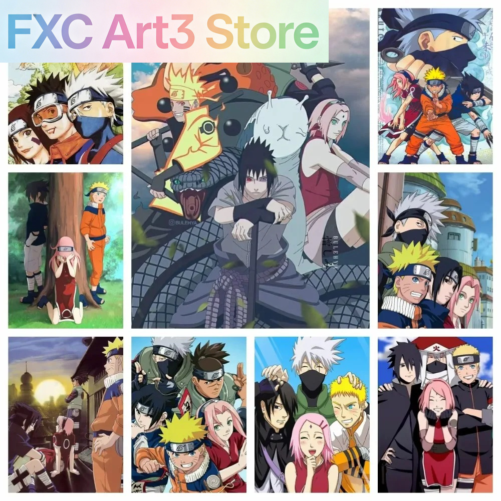 Embroidery Handicraft - Rahmenloses 1-teiliges Naruto Class Seven New