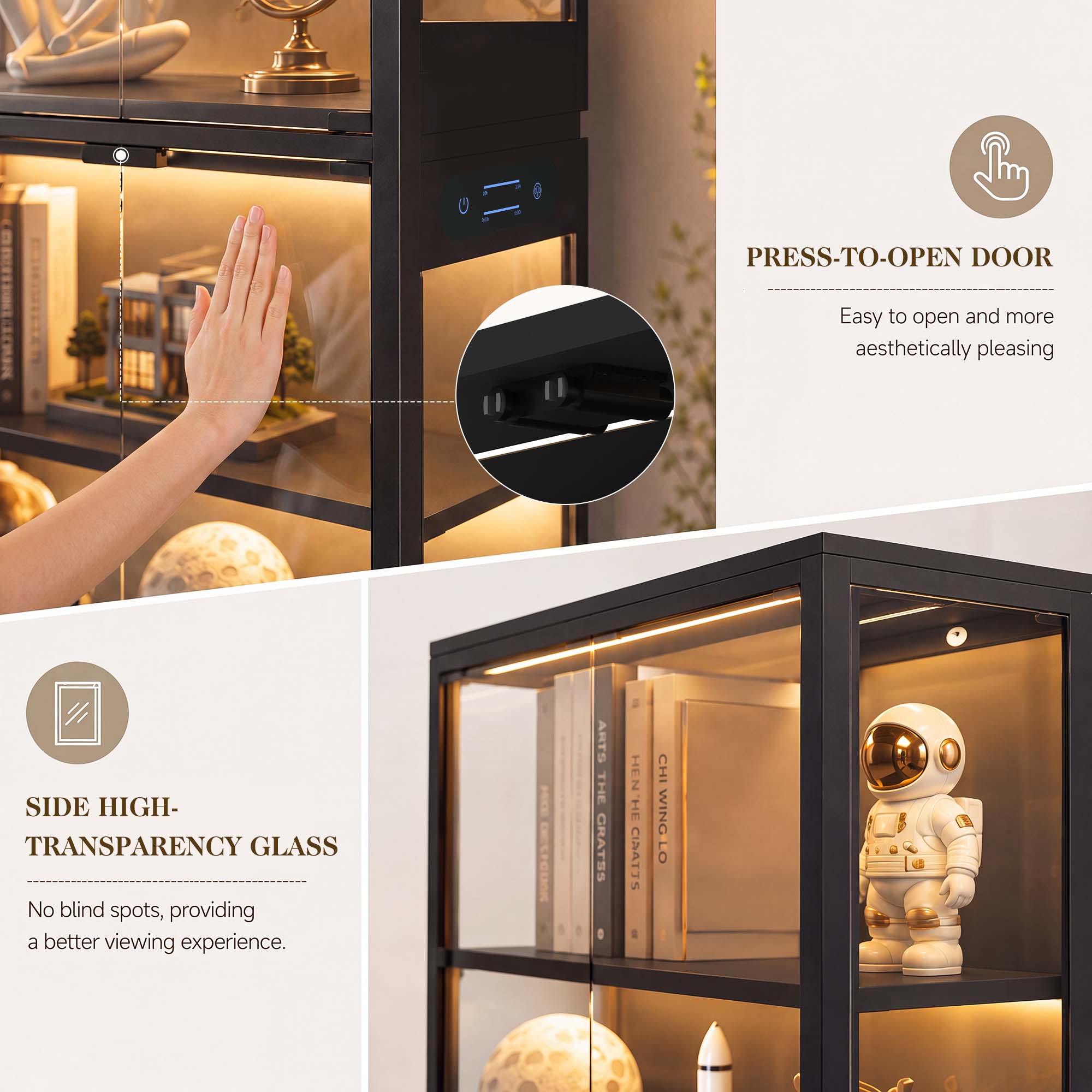 TCGBKAF 5-stufiger Vitrinensch – Frame Display Wood Bewertung und Preis