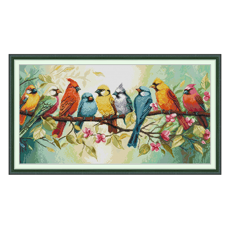 Das Lied der Vögel Muster gezä – Embroidery Vs Cross Stitch Bewertung und Preis