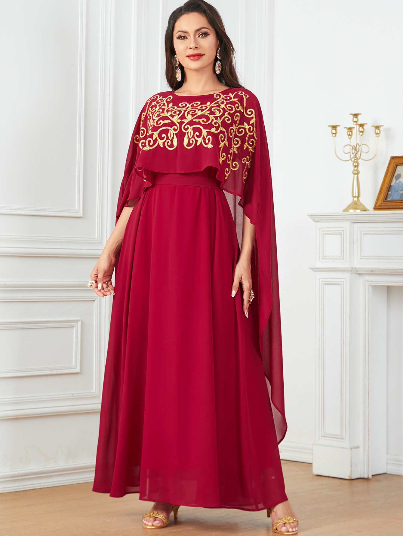 Eid muslimische abaya für frau – Embroidery Arabic Bewertung und Preis