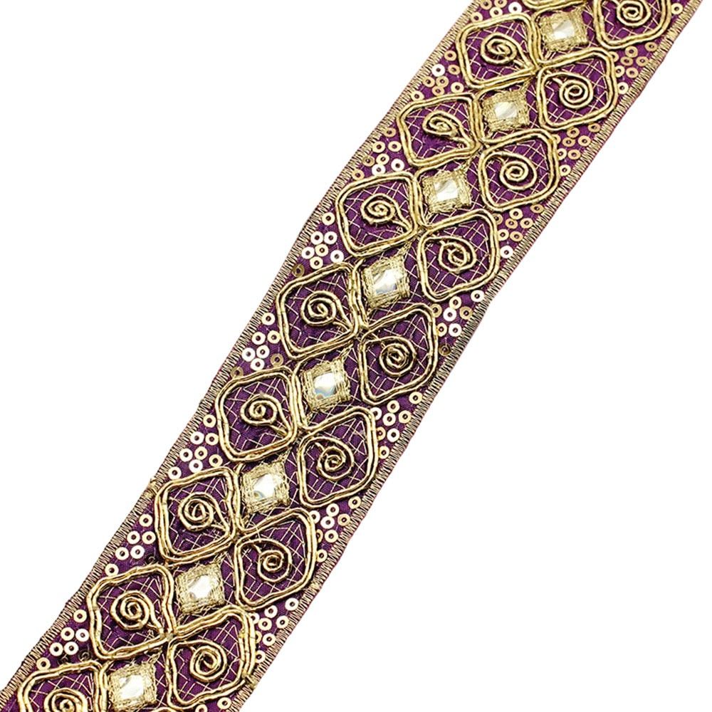 4,5 cm breites besticktes Spit – Embroidery Ribbon Bewertung und Preis
