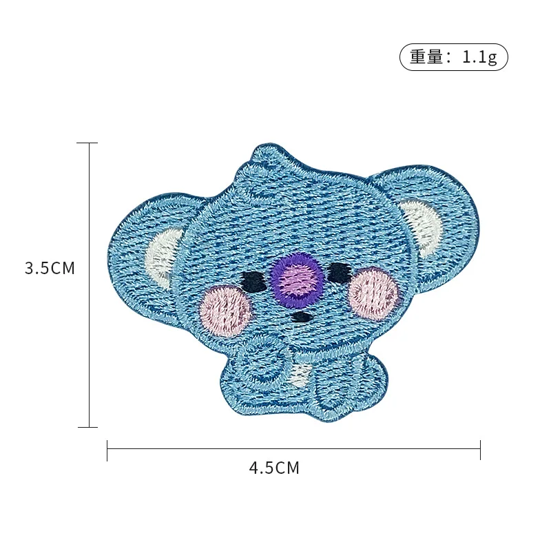 @BT21 Koya, ein zweidimensiona – Embroidery Patches Bewertung und Preis