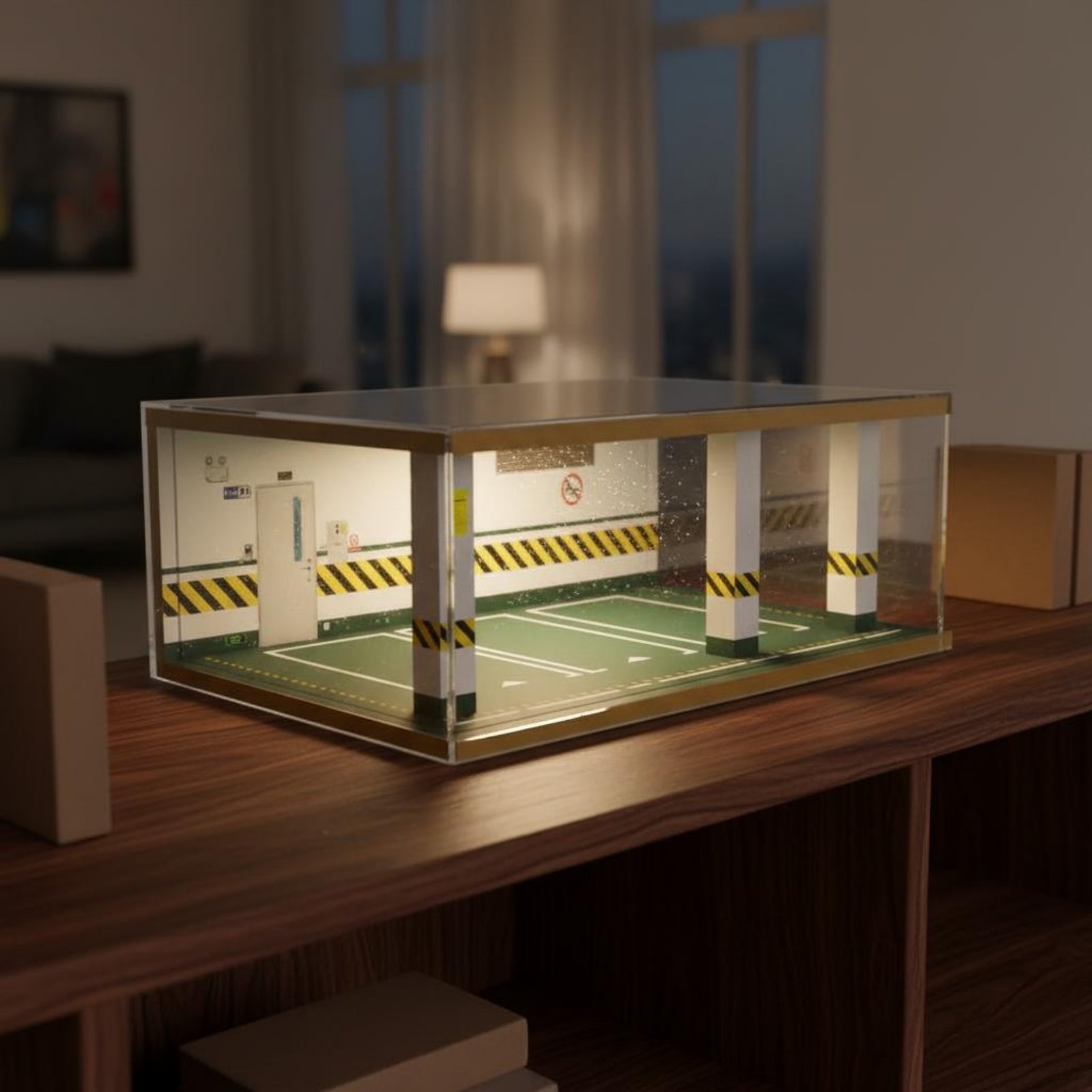 1:24 Maßstab Parkgaragen-Vitri – Frame Display Wood Bewertung und Preis