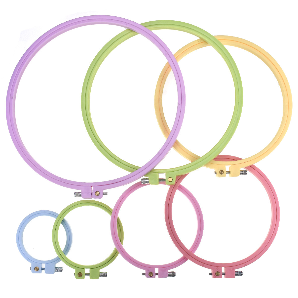 1/7 Stück 7-25cm Kunststoff-St – Embroidery Hoop Plastic Bewertung und Preis