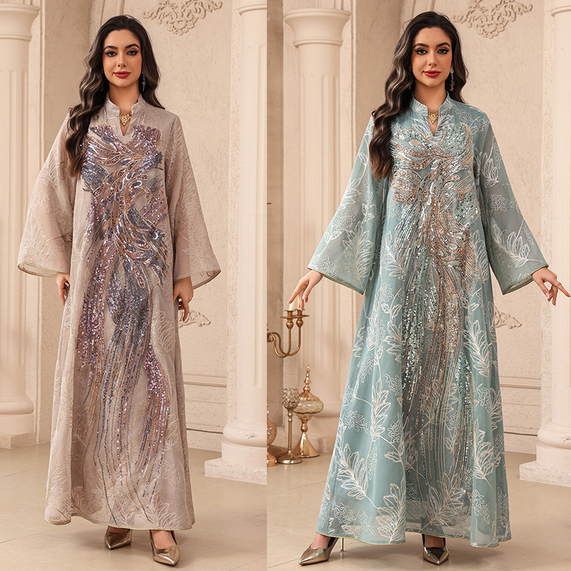 Muslimisches Kleid Abaya Damen – Embroidery Arabic Bewertung und Preis