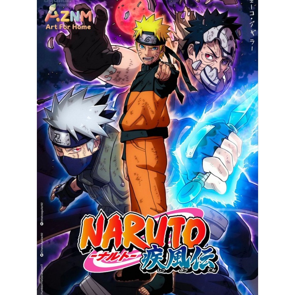 Rahmenloses 1-teiliges Naruto  – Embroidery Handicraft Bewertung und Preis