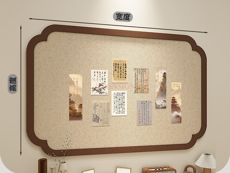1 stücke Nationalen stil filz  – Frame Display Wood Bewertung und Preis