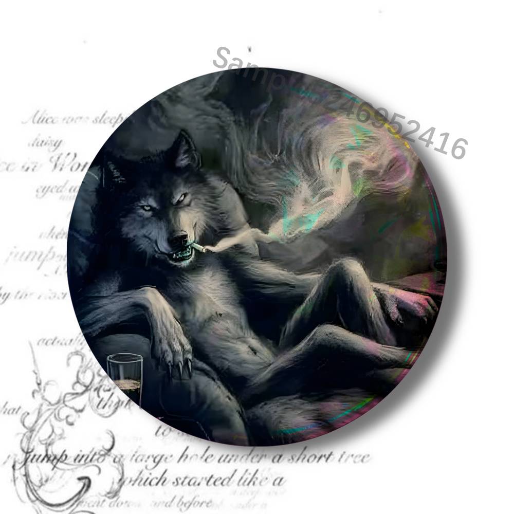 S-Sigma Wolf Alpha Button Pin  – Embroidery Alpha Bewertung und Preis
