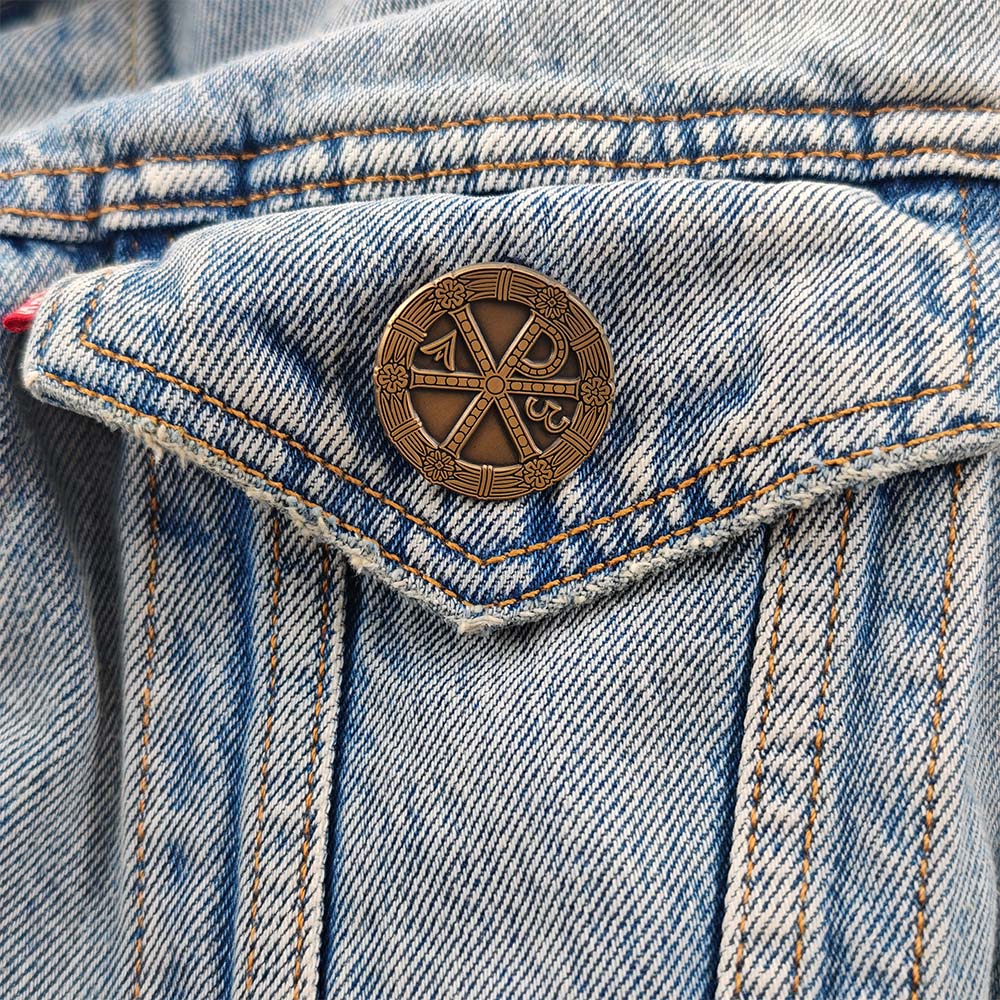 Christliche Chi-Rho-Brosche Go – Embroidery Alpha Bewertung und Preis