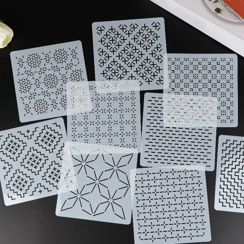 9/32 Stück Sashiko Stickerei V – Embroidery Handicraft Bewertung und Preis