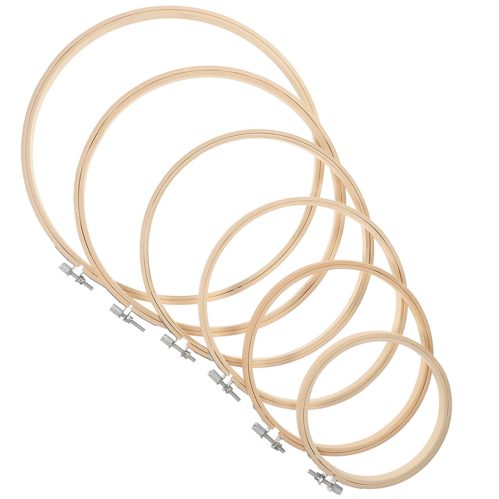 6-teiliges Set aus Bambus-Stic – Embroidery Hoop Plastic Bewertung und Preis