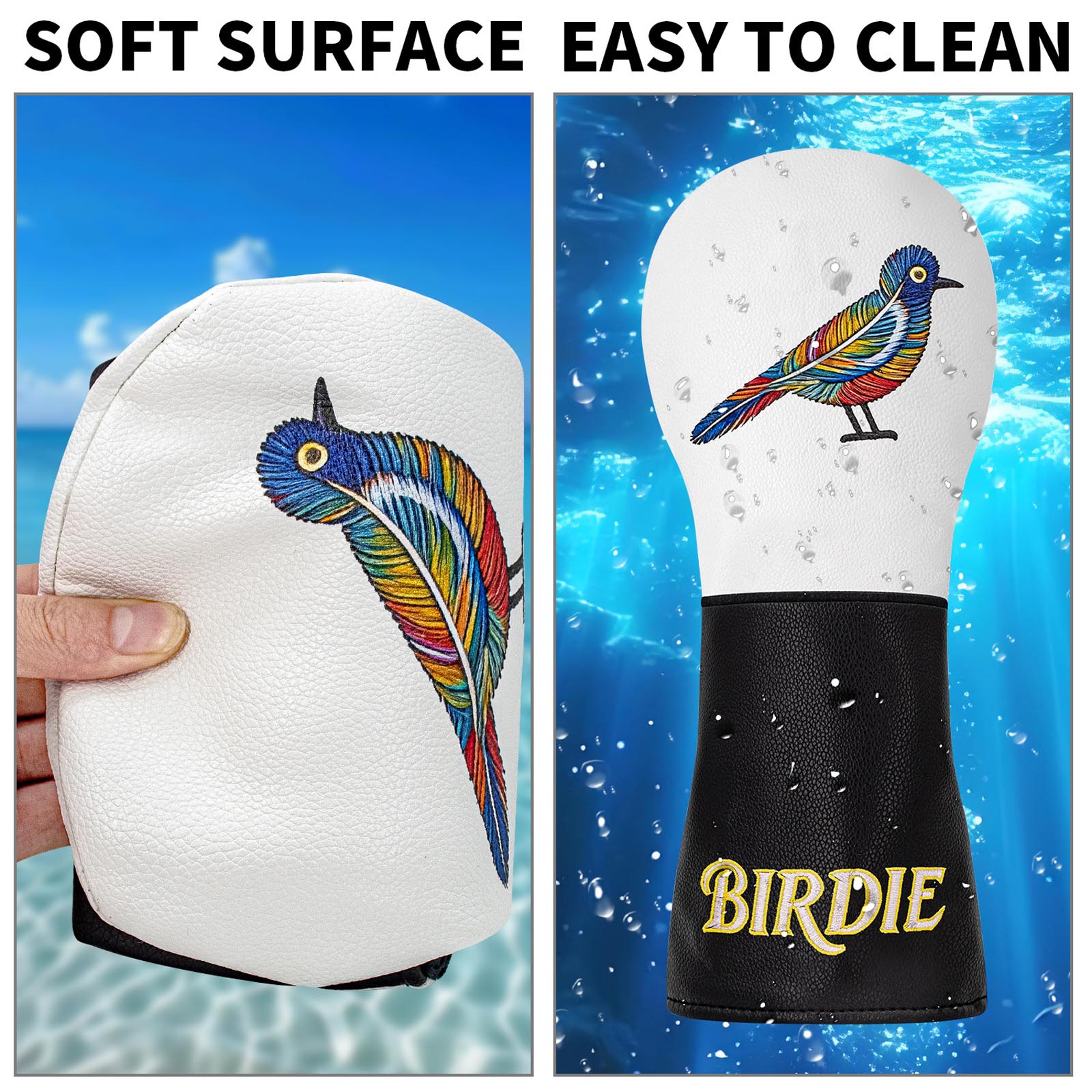 Bunte Vogel-Stickerei Golfschl – Embroidery Water Bewertung und Preis
