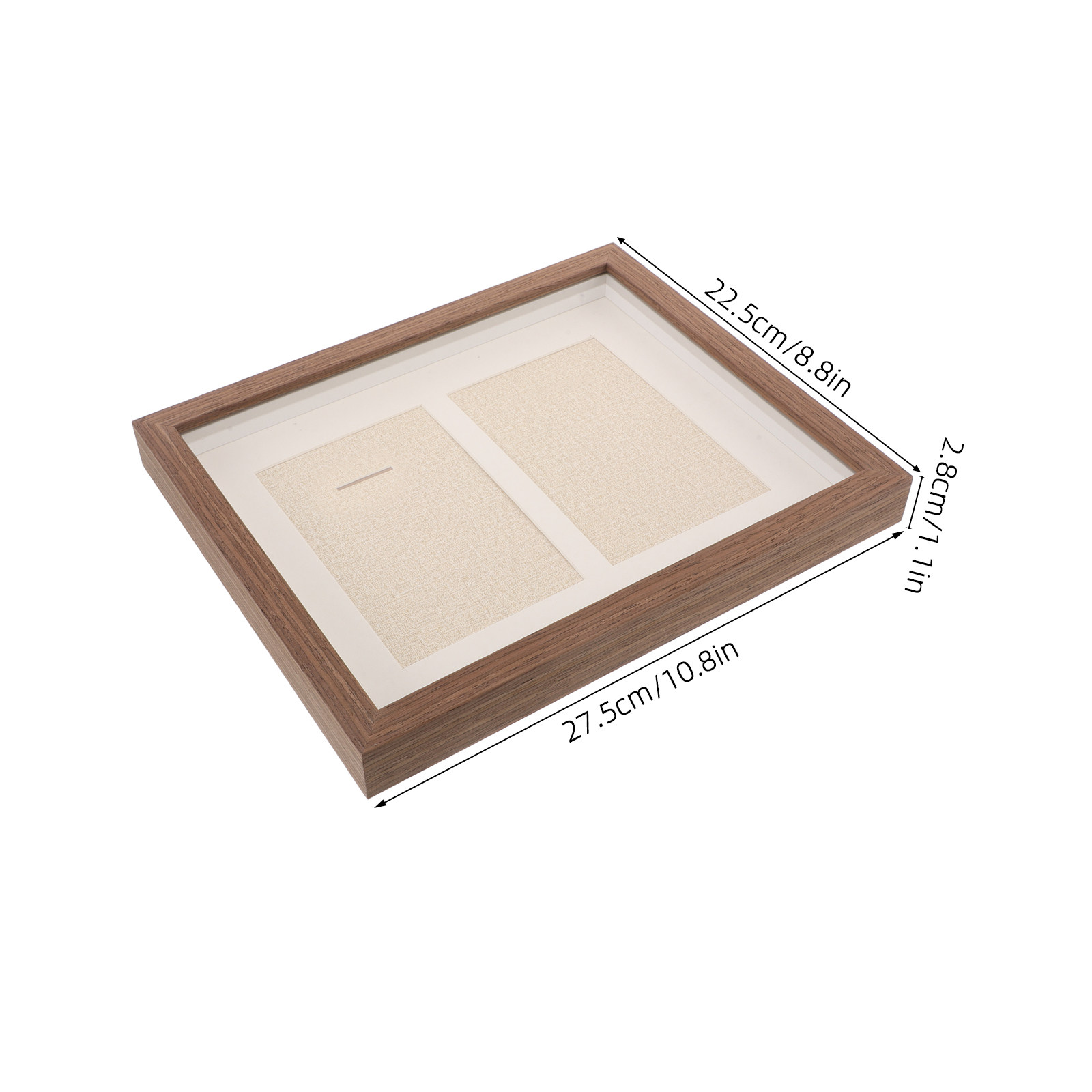 Einzelne Medaillenvitrine aus  – Frame Display Wood Bewertung und Preis