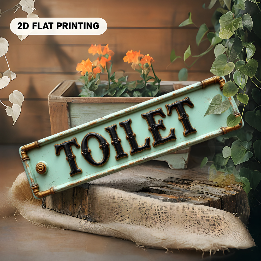 2D-Toilettenschild „Flat, Vint – Embroidery Water Bewertung und Preis