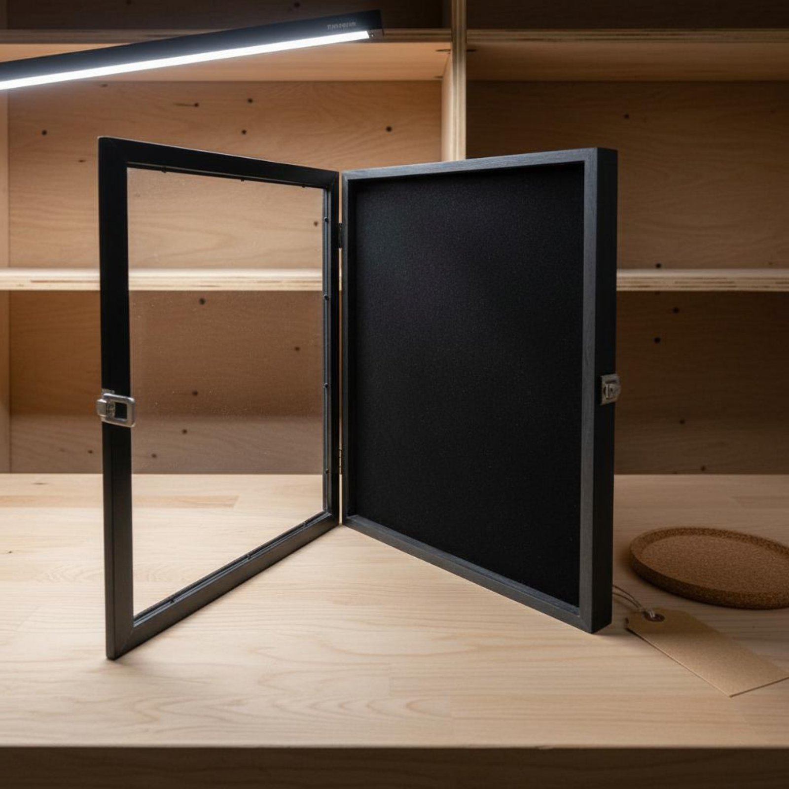 Abzeichen-Präsentationsrahmen  – Frame Display Wood Bewertung und Preis