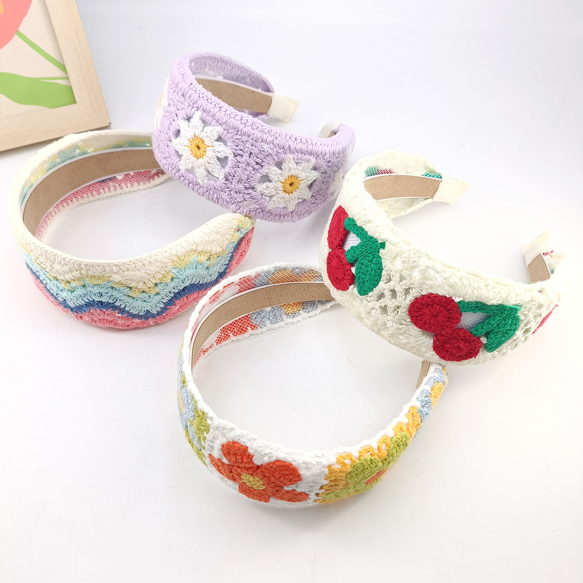 Süße Blumenstickerei Mädchen H – Embroidery Hoop Plastic Bewertung und Preis