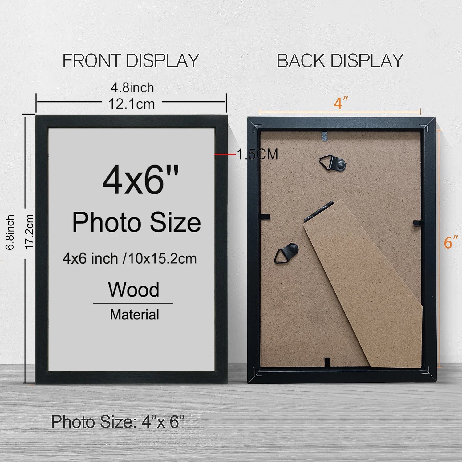 4x6 Zoll (14 Stück/Set) Bilder – Frame Display Wood Bewertung und Preis