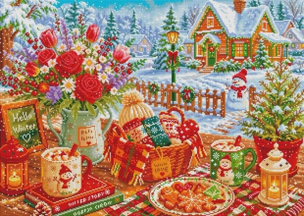 9CT 14ct Winter-Motiv-Kreuzsti – Embroidery Vs Cross Stitch Bewertung und Preis