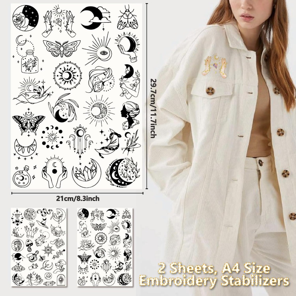 51 Stück Boho Mond Sonne wasse – Embroidery Water Bewertung und Preis